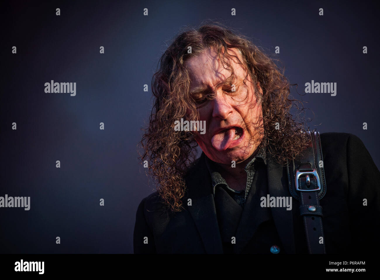 Danemark, copenhague - le 23 juin 2018. Le régime allemand metal Helloween effectue un concert live au cours de l'heavy metal danois Copenhell festival 2018 à Copenhague. Ici bassiste Markus Grosskopf est vu sur scène. (Photo crédit : Gonzales Photo - Christian Hjorth). Banque D'Images Danemark, copenhague - le 23 juin 2018. Le régime allemand metal Helloween effectue un concert live au cours de l'heavy metal danois Copenhell festival 2018 à Copenhague. Ici bassiste Markus Grosskopf est vu sur scène. (Photo crédit : Gonzales Photo - Christian Hjorth). Banque D'Images