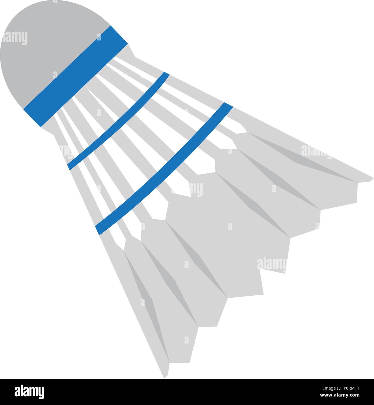 L'icône de volant de badminton isolés Illustration de Vecteur