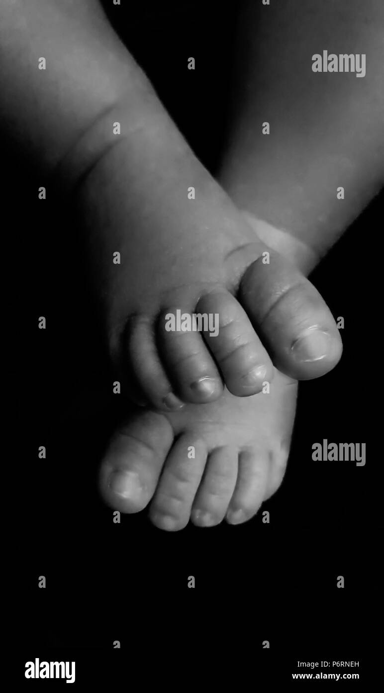 Pieds de bébé Banque D'Images