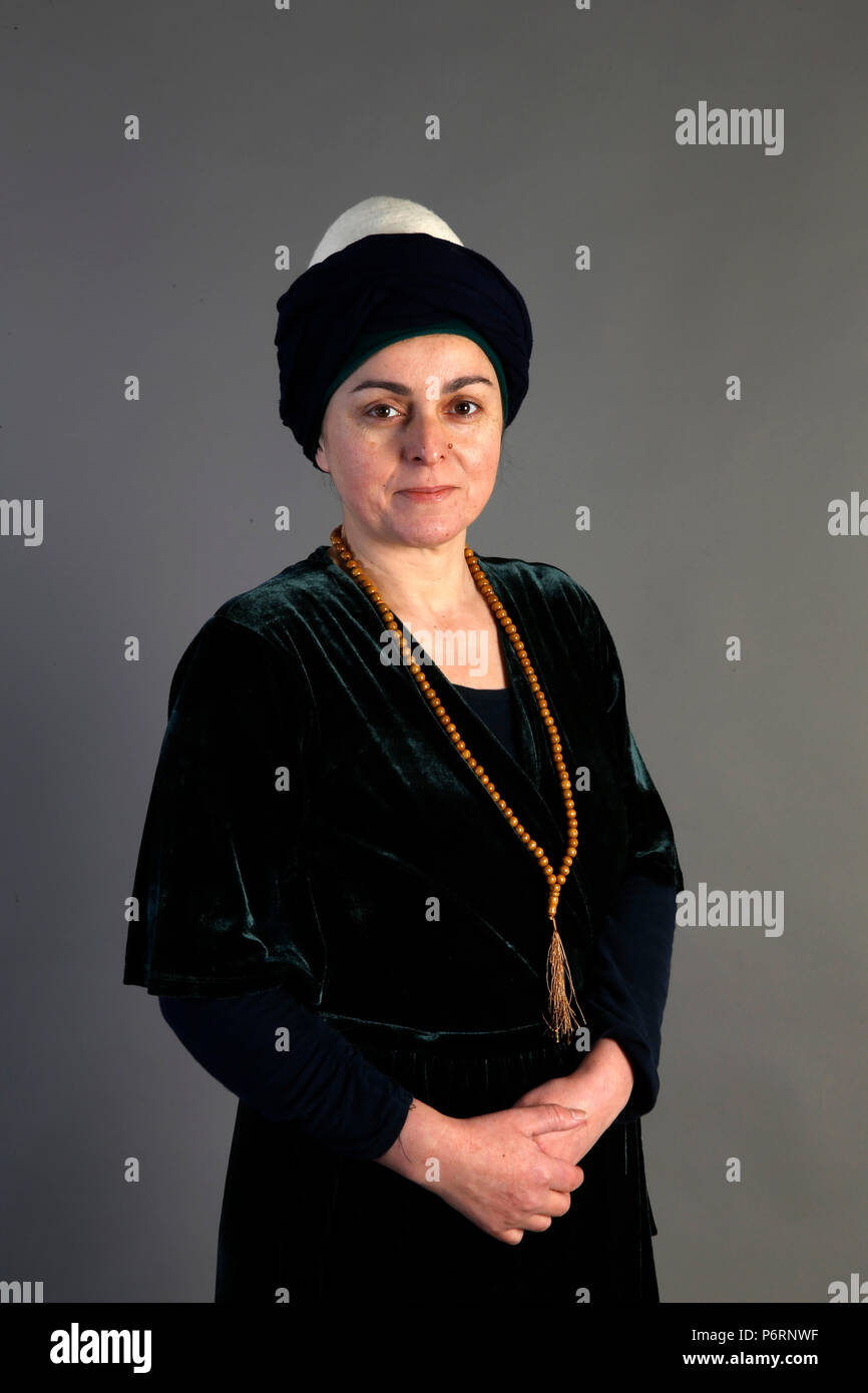 Femme soufie. Paris, France. Banque D'Images