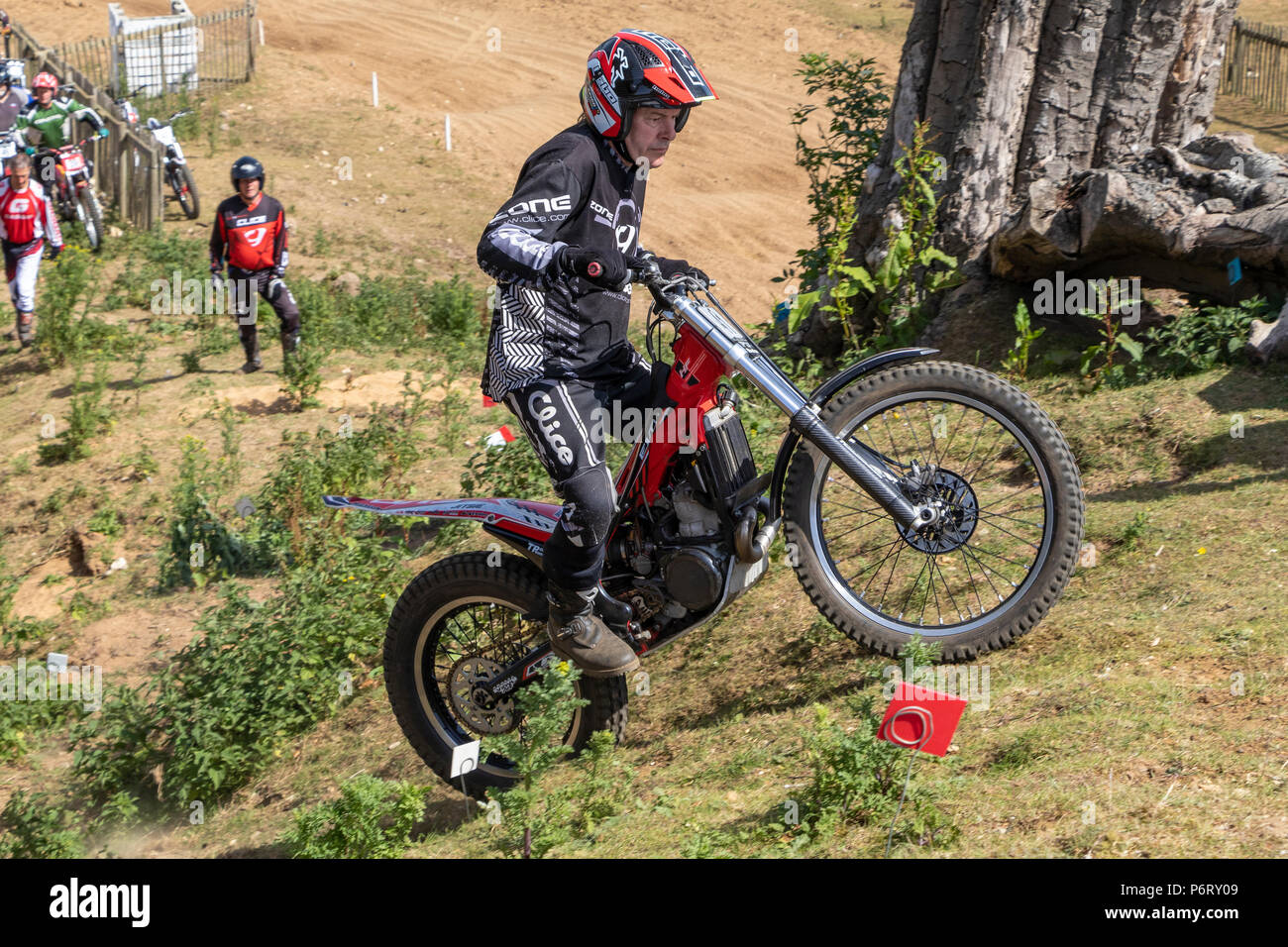 Moto-X Essais cliniques à Cadders événement Hill, Lyng, Norfolk, UK Banque D'Images