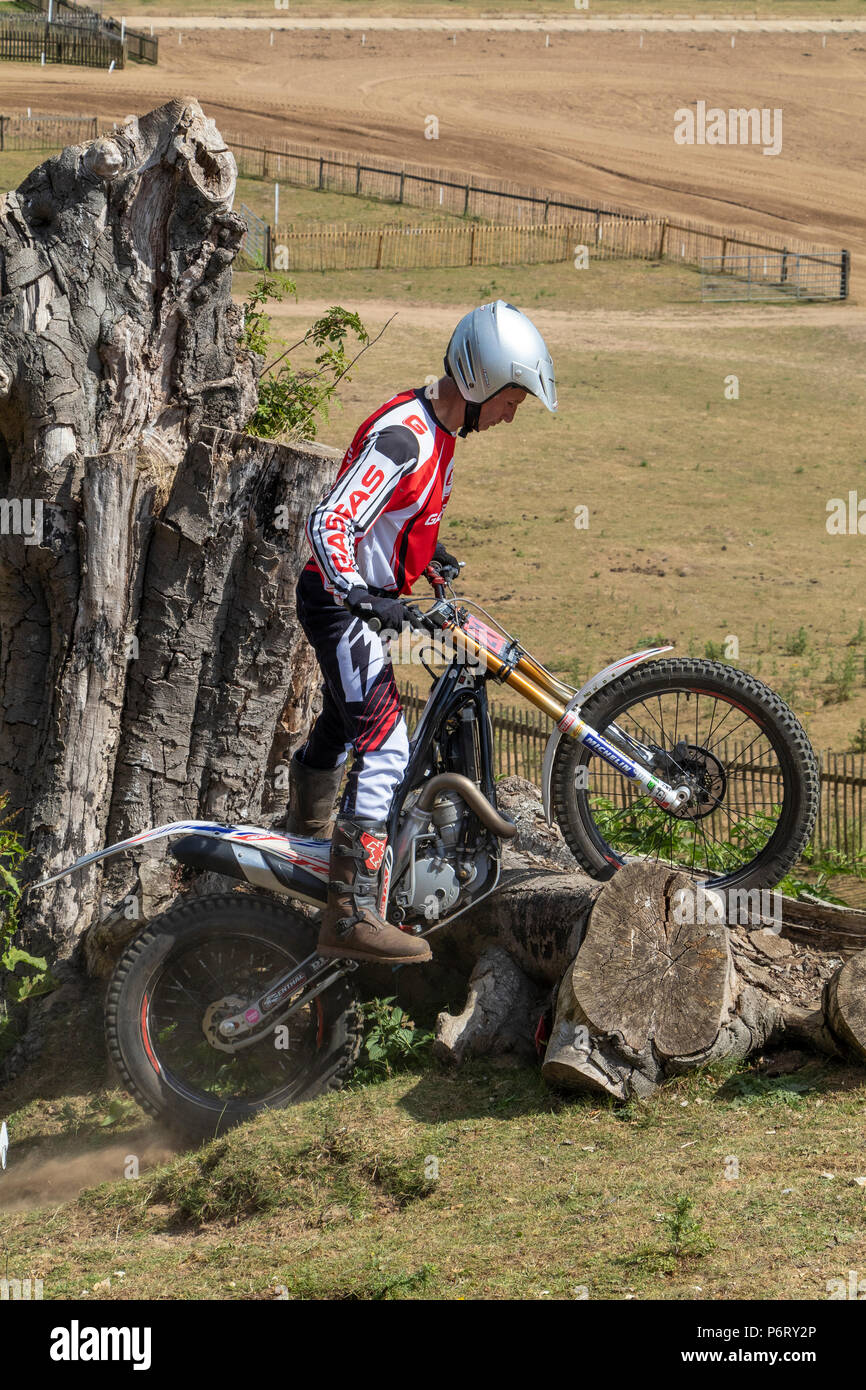 Moto-X Essais cliniques à Cadders événement Hill, Lyng, Norfolk, UK Banque D'Images