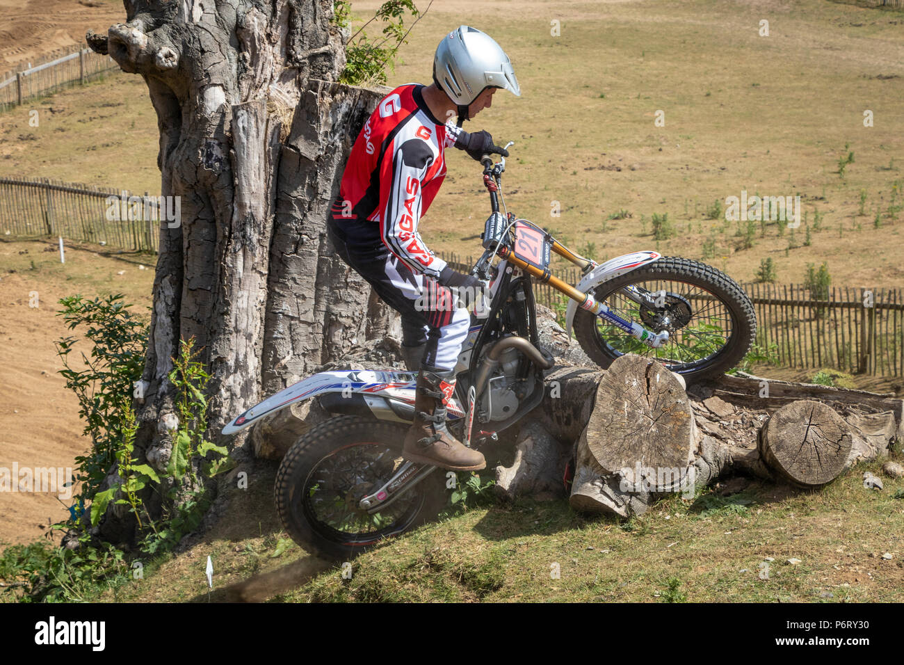 Moto-X Essais cliniques à Cadders événement Hill, Lyng, Norfolk, UK Banque D'Images