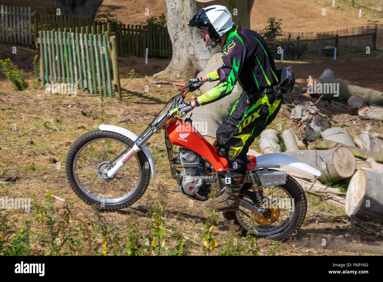 Moto-X Essais cliniques à Cadders événement Hill, Lyng, Norfolk, UK Banque D'Images
