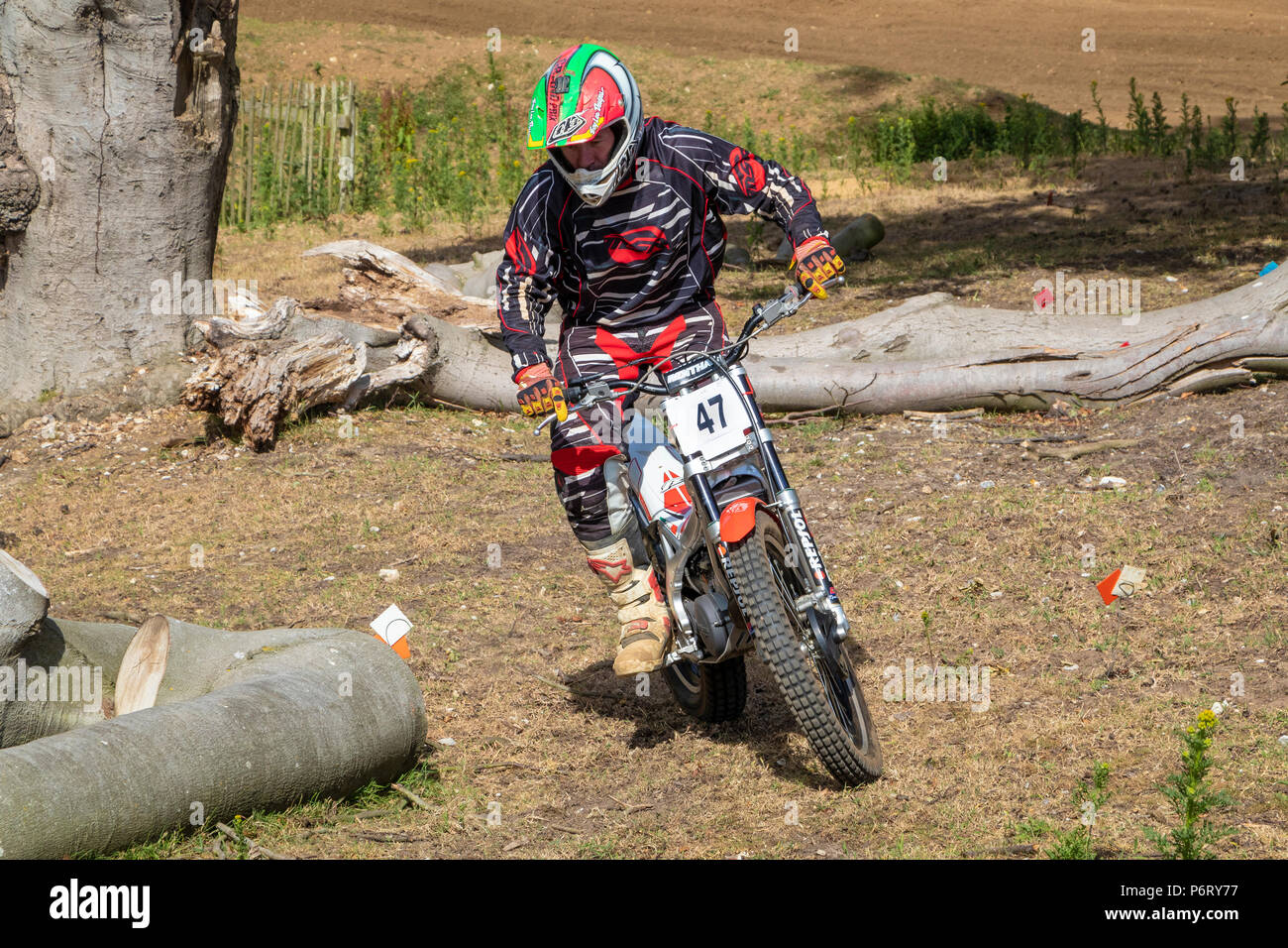 Moto-X Essais cliniques à Cadders événement Hill, Lyng, Norfolk, UK Banque D'Images