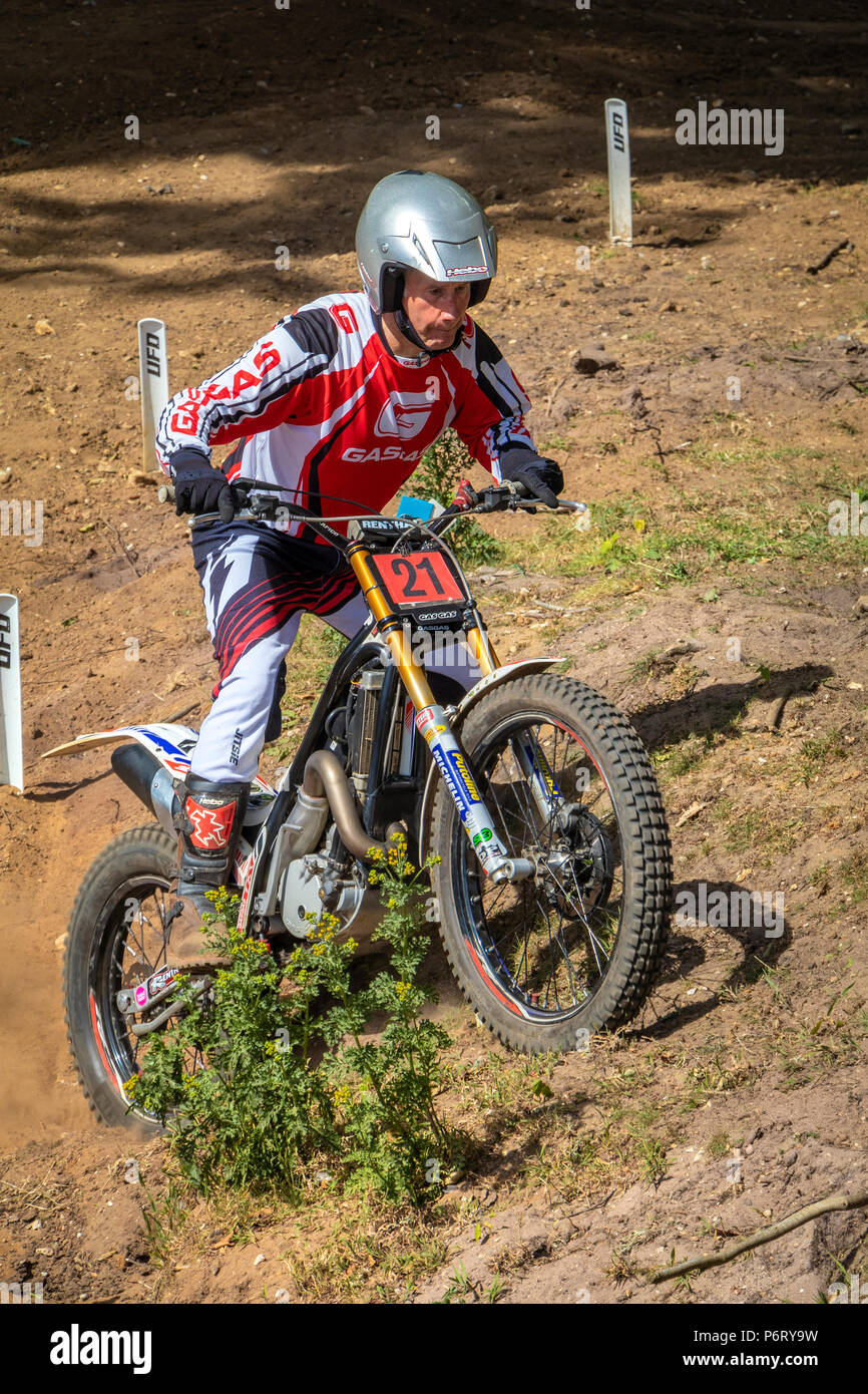 Moto-X Essais cliniques à Cadders événement Hill, Lyng, Norfolk, UK Banque D'Images