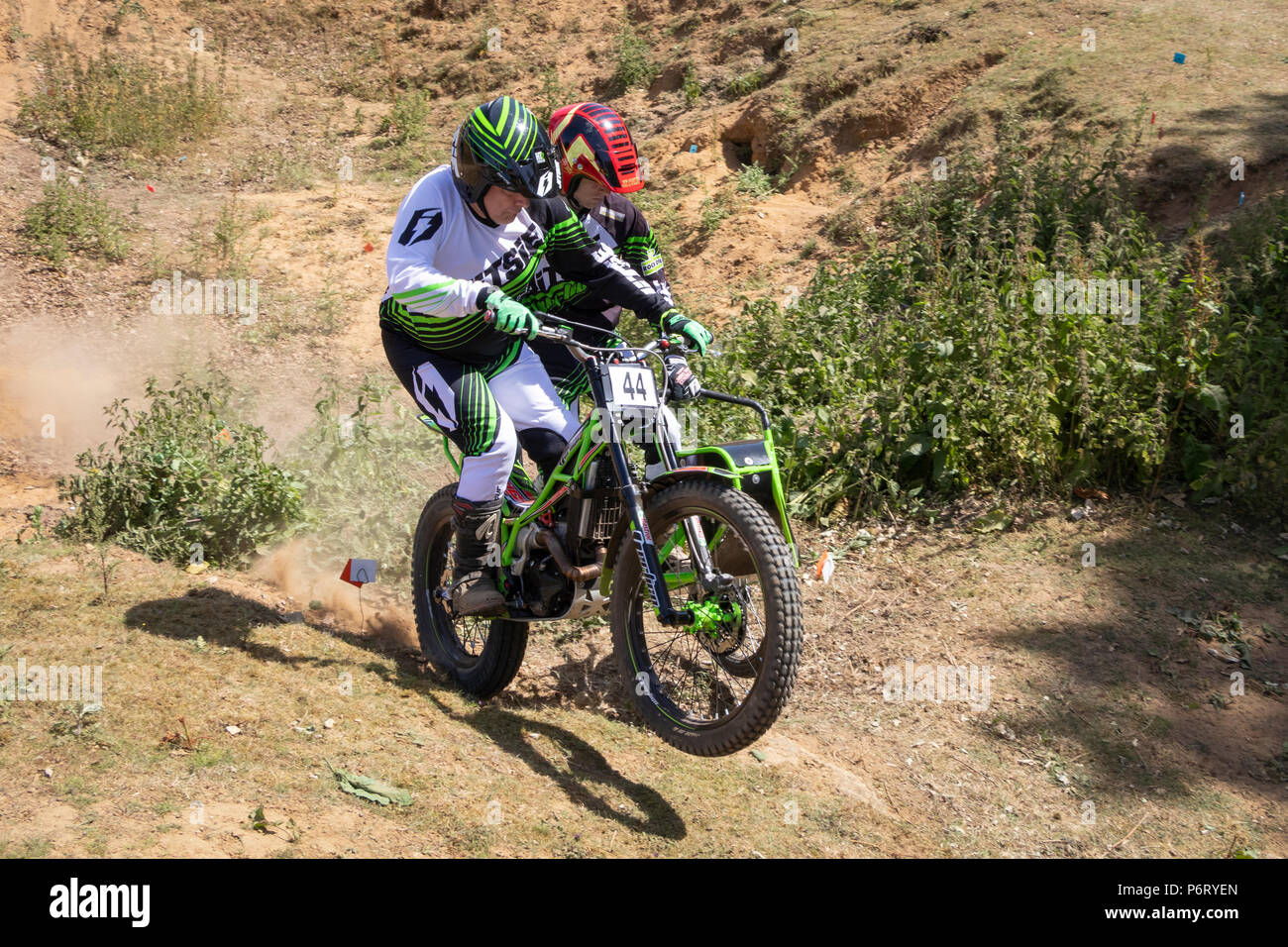 Moto-X Essais cliniques à Cadders événement Hill, Lyng, Norfolk, UK Banque D'Images