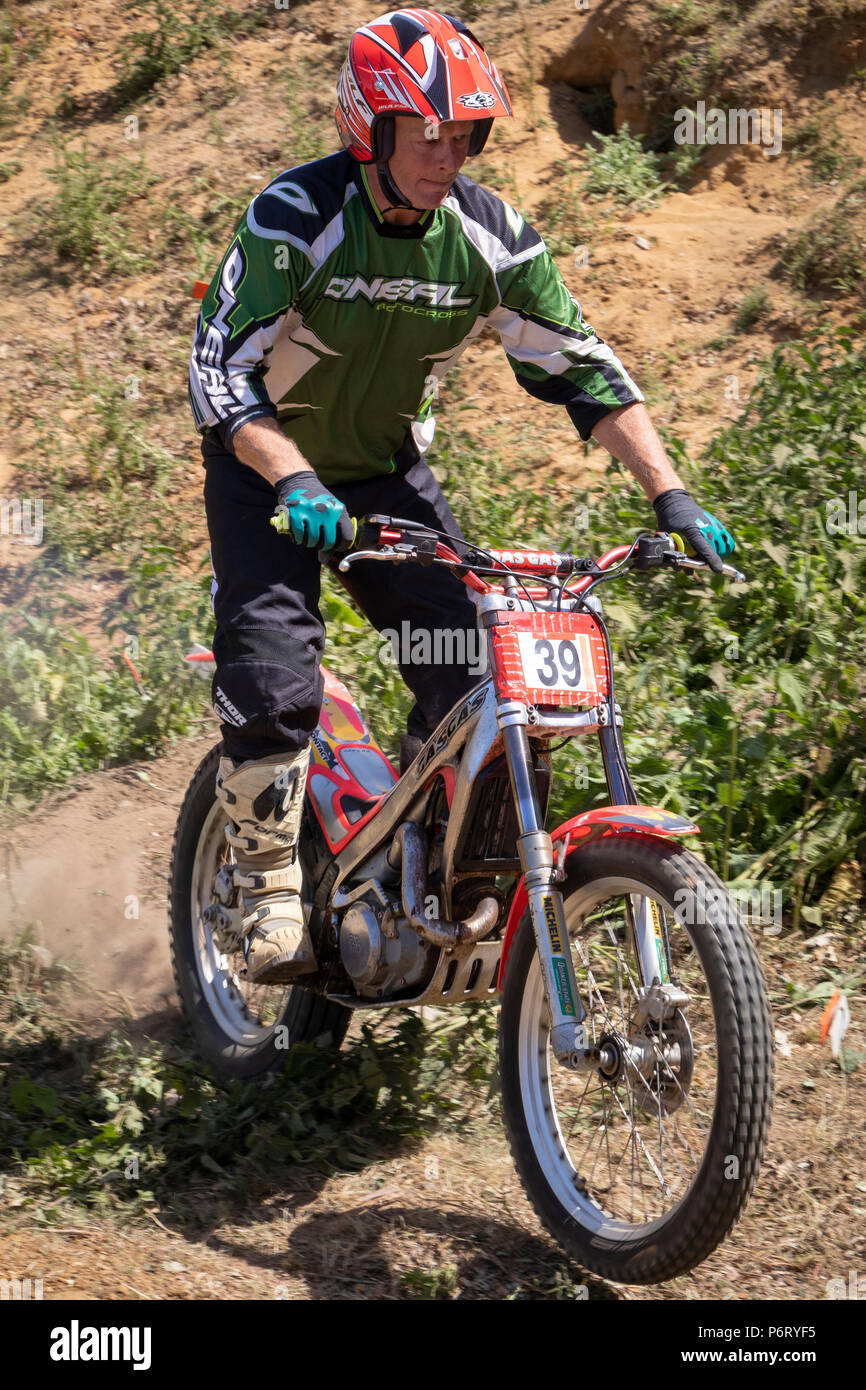 Moto-X Essais cliniques à Cadders événement Hill, Lyng, Norfolk, UK Banque D'Images