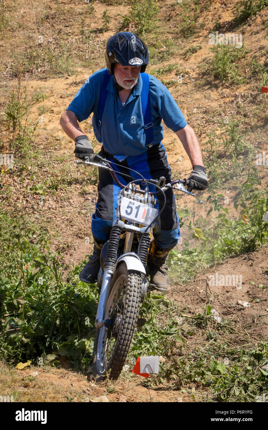 Moto-X Essais cliniques à Cadders événement Hill, Lyng, Norfolk, UK Banque D'Images