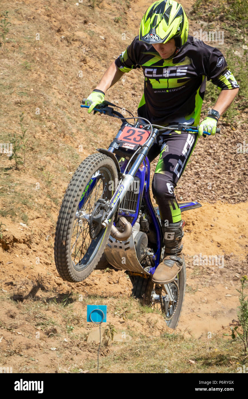 Moto-X Essais cliniques à Cadders événement Hill, Lyng, Norfolk, UK Banque D'Images