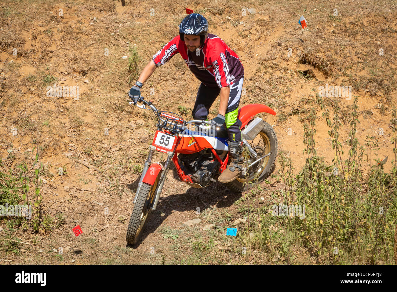 Moto-X Essais cliniques à Cadders événement Hill, Lyng, Norfolk, UK Banque D'Images