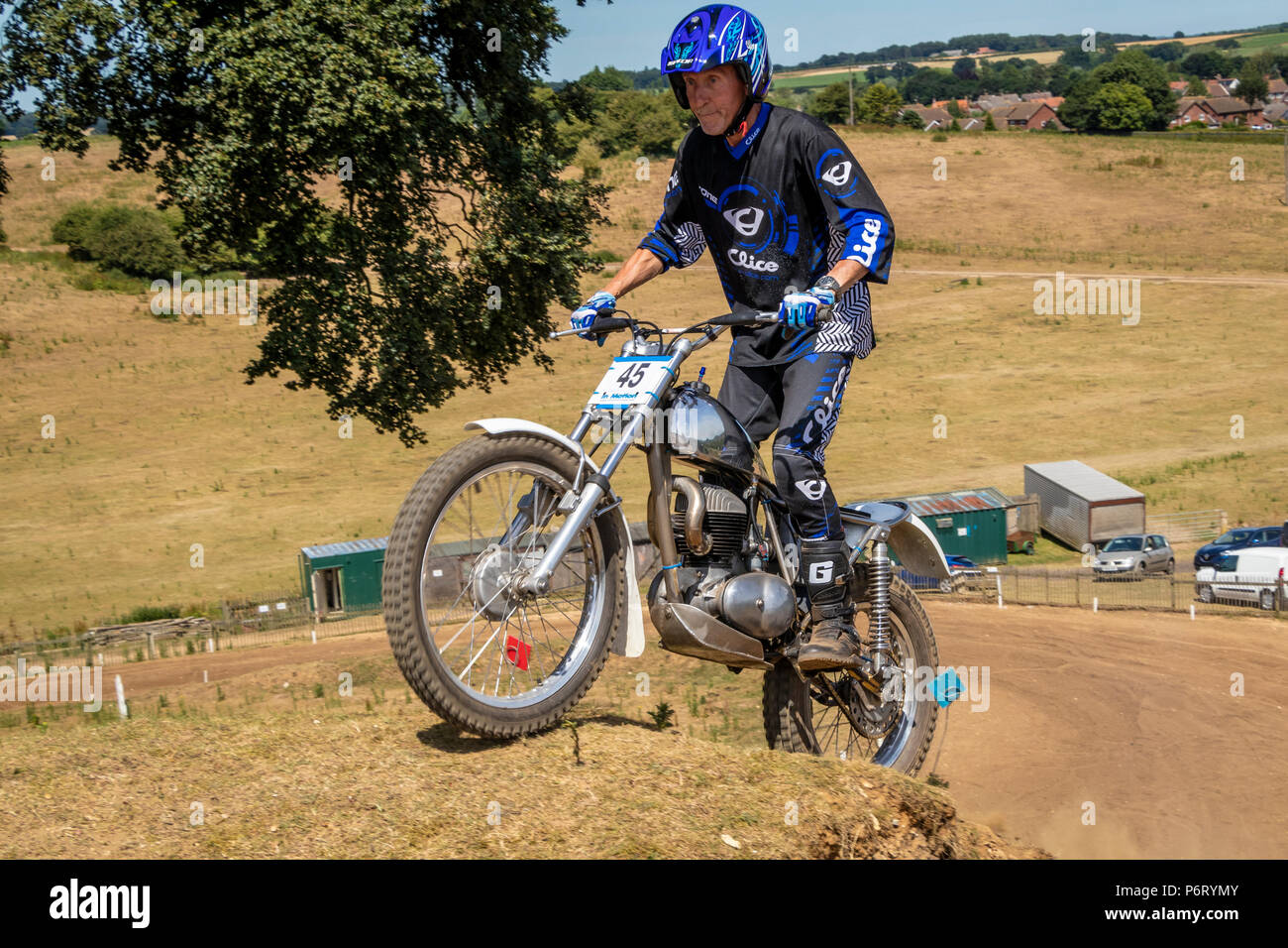 Moto-X Essais cliniques à Cadders événement Hill, Lyng, Norfolk, UK Banque D'Images