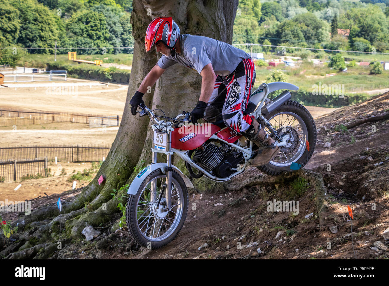 Moto-X Essais cliniques à Cadders événement Hill, Lyng, Norfolk, UK Banque D'Images