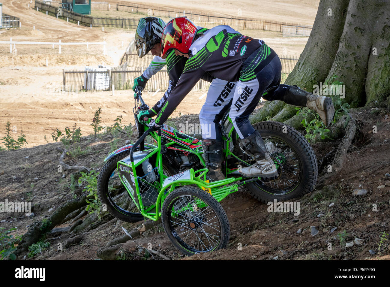 Moto-X Essais cliniques à Cadders événement Hill, Lyng, Norfolk, UK Banque D'Images