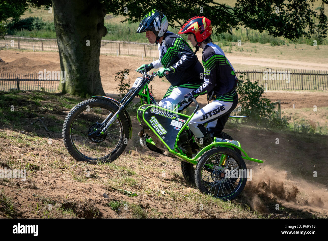 Moto-X Essais cliniques à Cadders événement Hill, Lyng, Norfolk, UK Banque D'Images