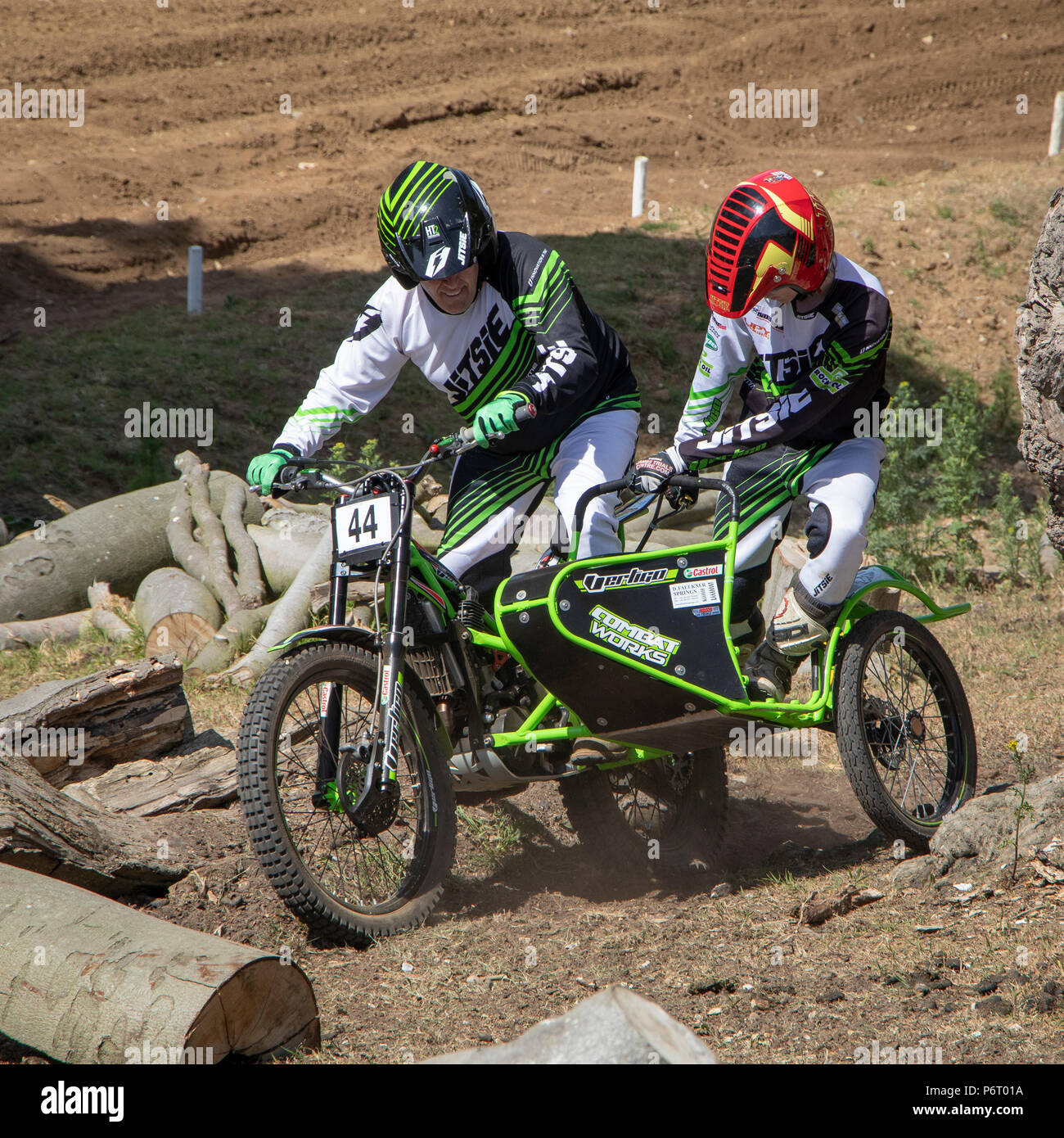 Moto-X Essais cliniques à Cadders événement Hill, Lyng, Norfolk, UK Banque D'Images