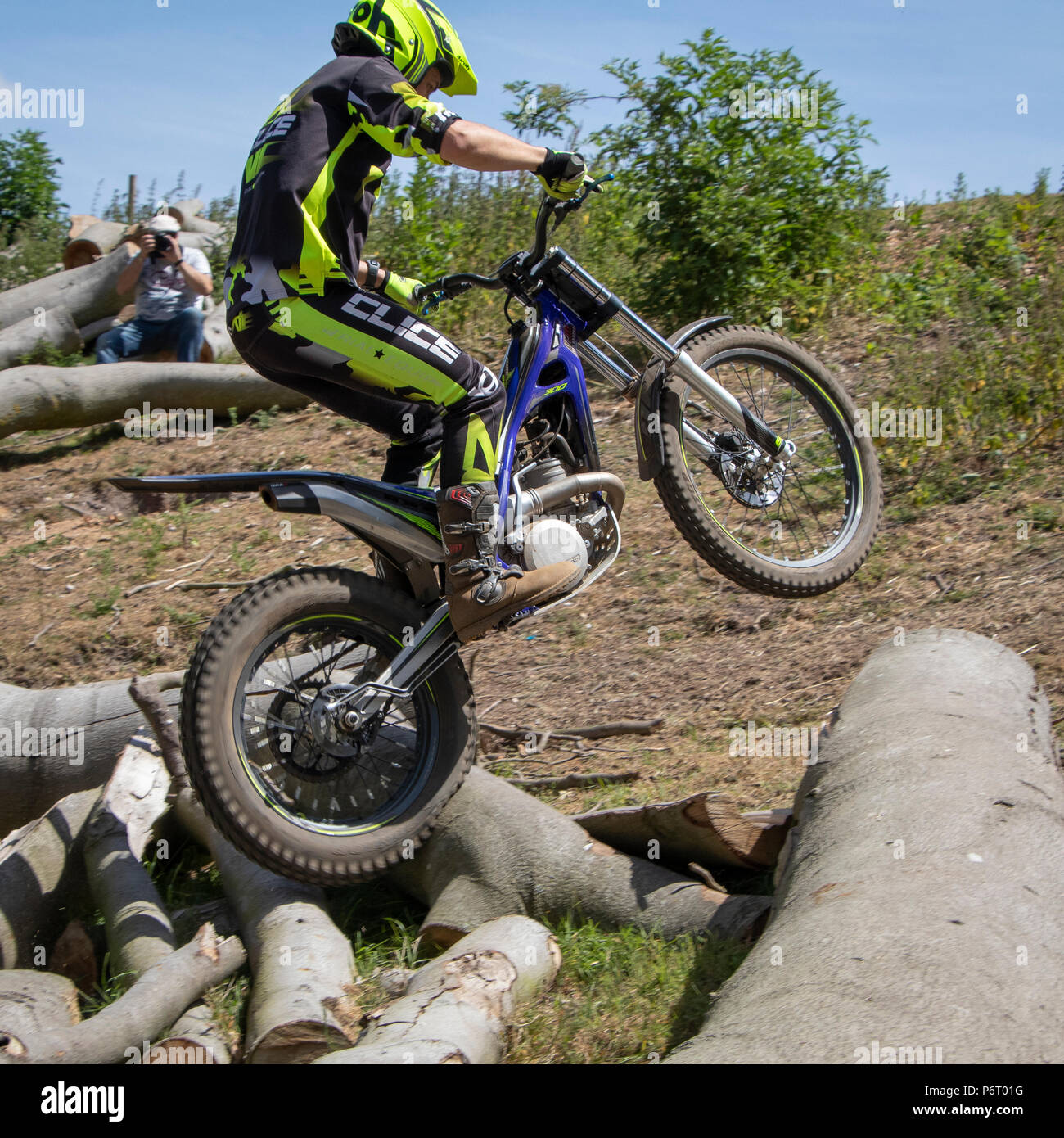 Moto-X Essais cliniques à Cadders événement Hill, Lyng, Norfolk, UK Banque D'Images