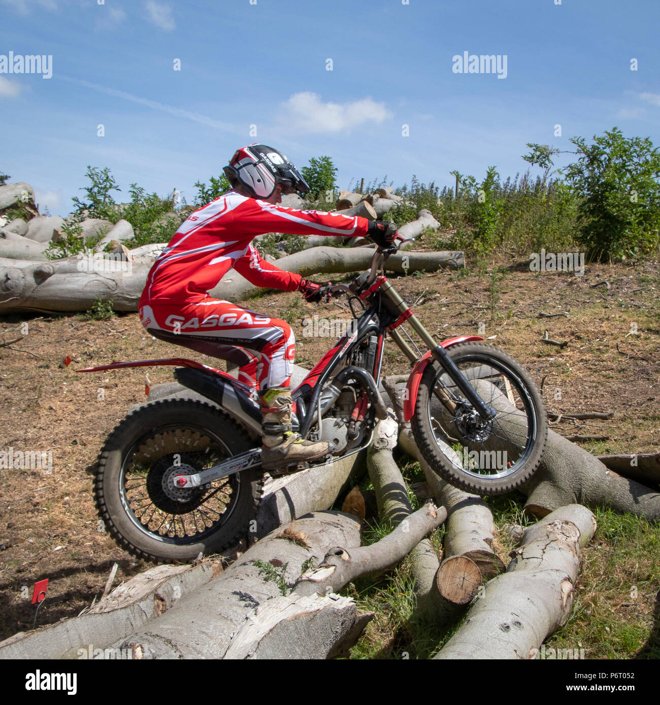 Moto-X Essais cliniques à Cadders événement Hill, Lyng, Norfolk, UK Banque D'Images