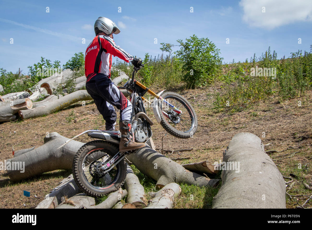 Moto-X Essais cliniques à Cadders événement Hill, Lyng, Norfolk, UK Banque D'Images