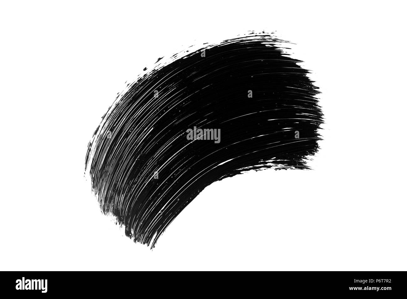 Abstract grunge brush stroke faite avec du jeu peinture acrylique, isolé sur blanc. Parfait pour votre conception. Banque D'Images