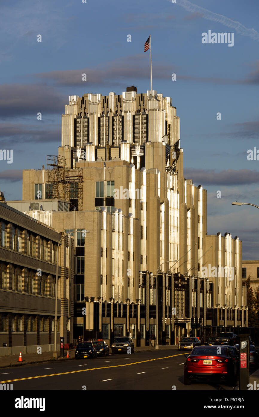 Syracuse, New York : chef-d'Art déco, l'immeuble, construit Niagara-Mohawk 1932 inj. Banque D'Images