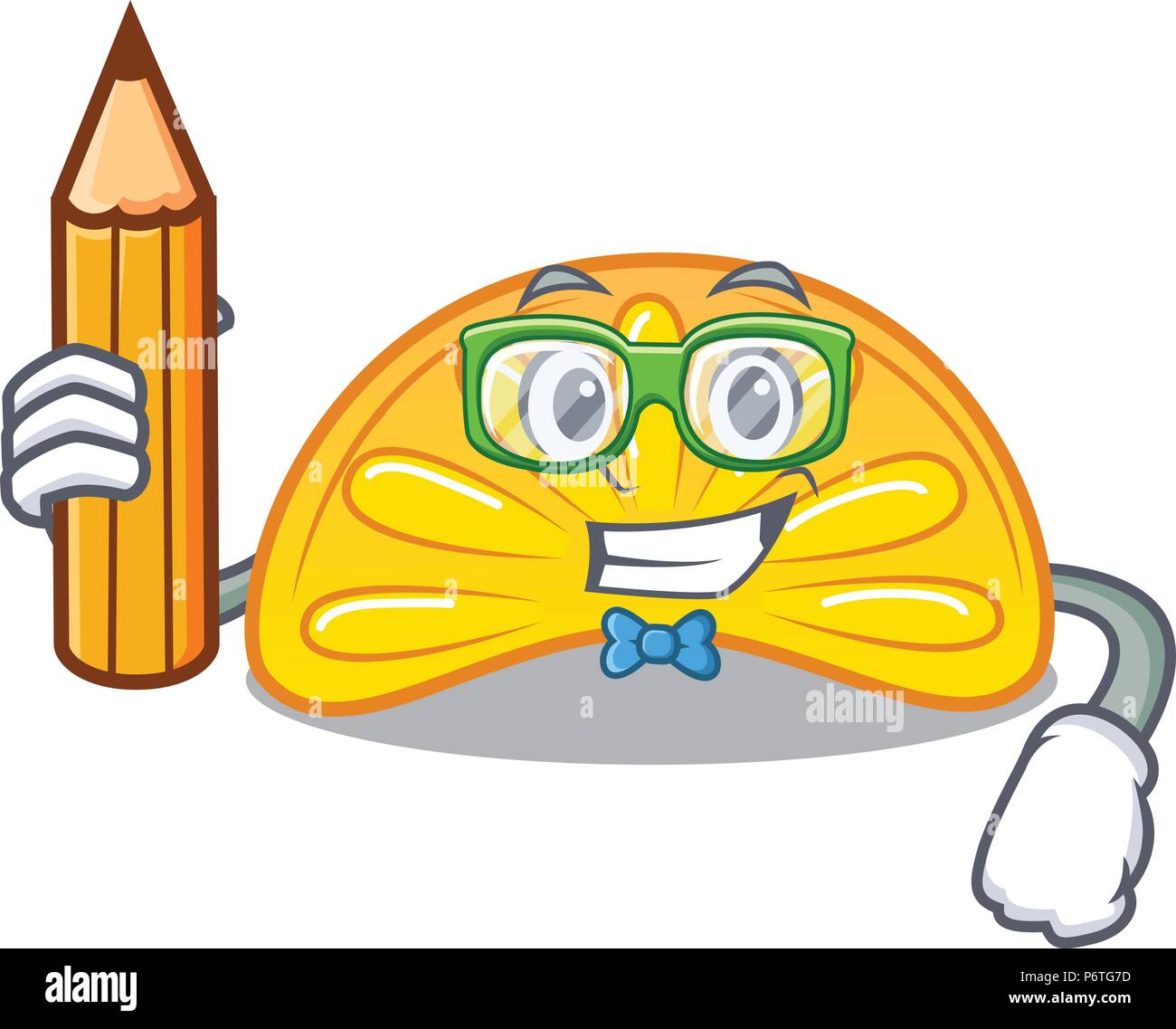 Jelly Candy orange étudiant cartoon caractère Illustration de Vecteur