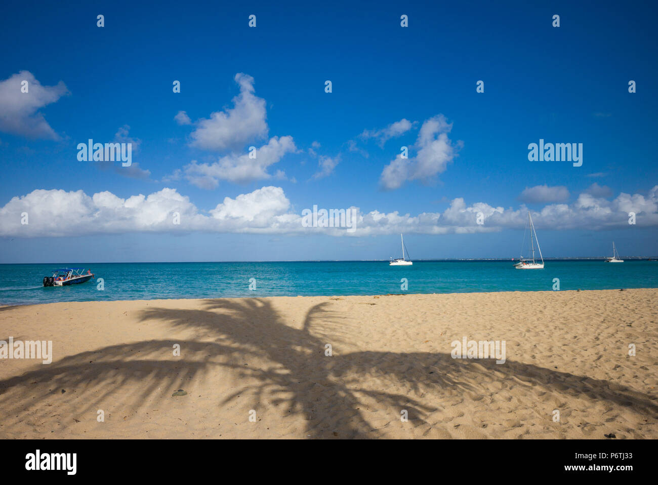 French West Indies, St-Martin, Friars Bay, plage Banque D'Images