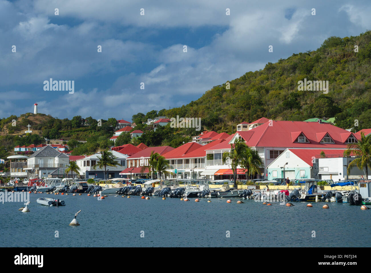 French West Indies, St-Barthelemy, Gustavia, le port de Gustavia Banque D'Images