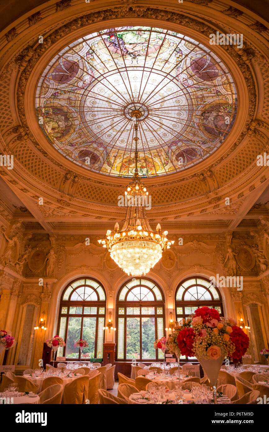 De style Renaissance, salle de réception de mariage de luxe Banque D'Images