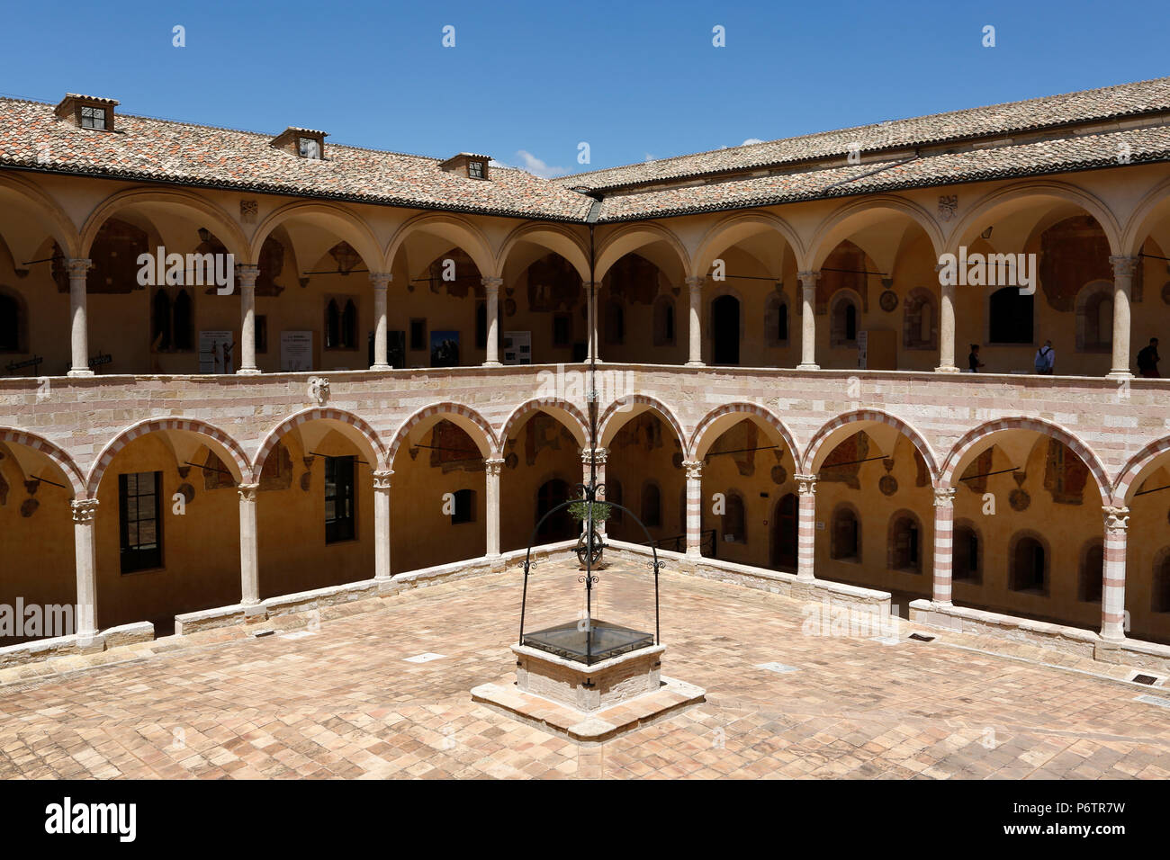 La basilique San Francesco, Assisi, Perugia, Italy, Europe Banque D'Images