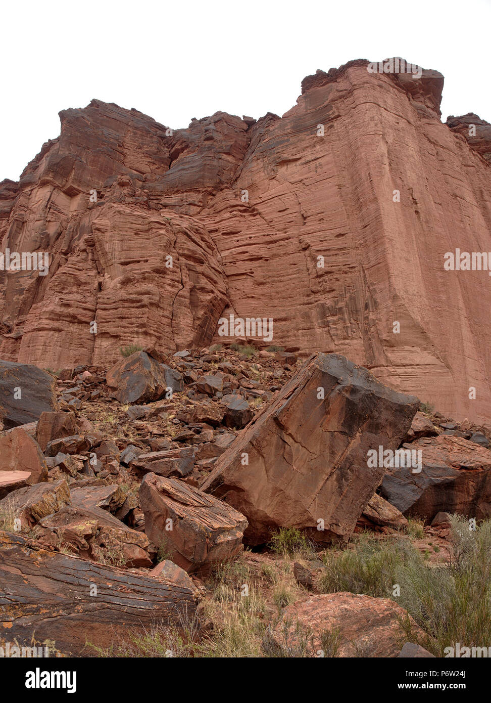 Parc national Talampaya, situé dans l'est/centre de la province de La Rioja, en Argentine. Il a été désigné site du patrimoine mondial de l'UNESCO en 2000. Banque D'Images