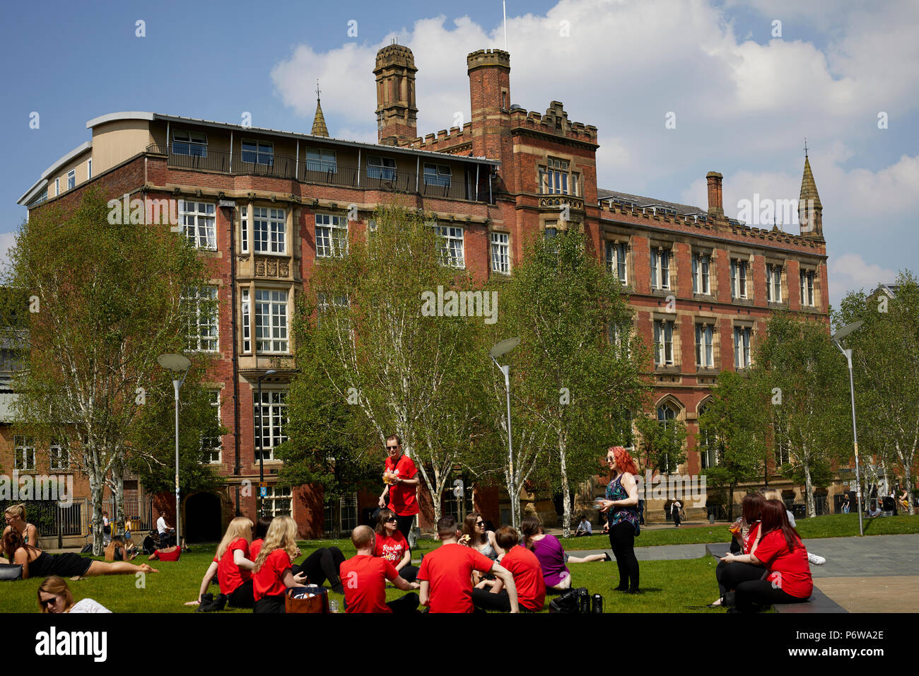 Chetham's School of Music de Manchester, cathedral Gardens Banque D'Images