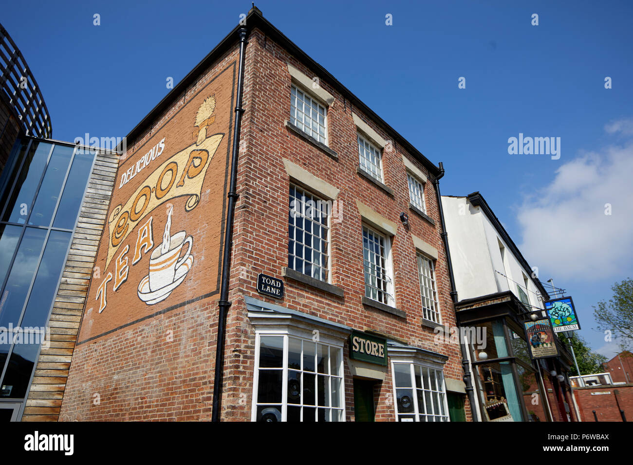 Musée des Pionniers de Rochdale considéré comme le berceau du mouvement coopératif moderne sur Toad Lane, Greater Manchester Banque D'Images