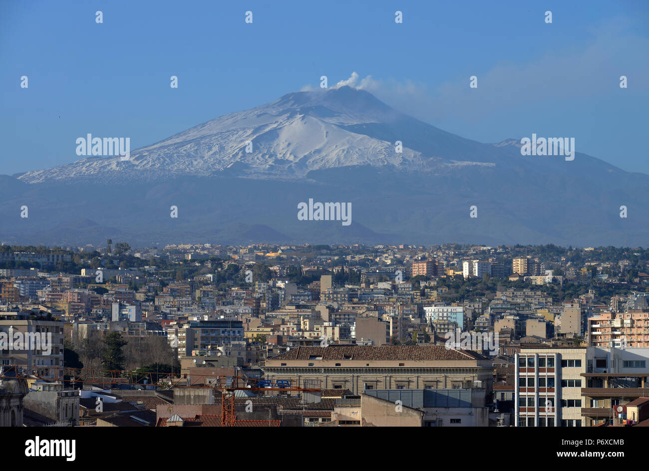 Vulkan, l'Etna, Catane, Sicile, Italie Banque D'Images