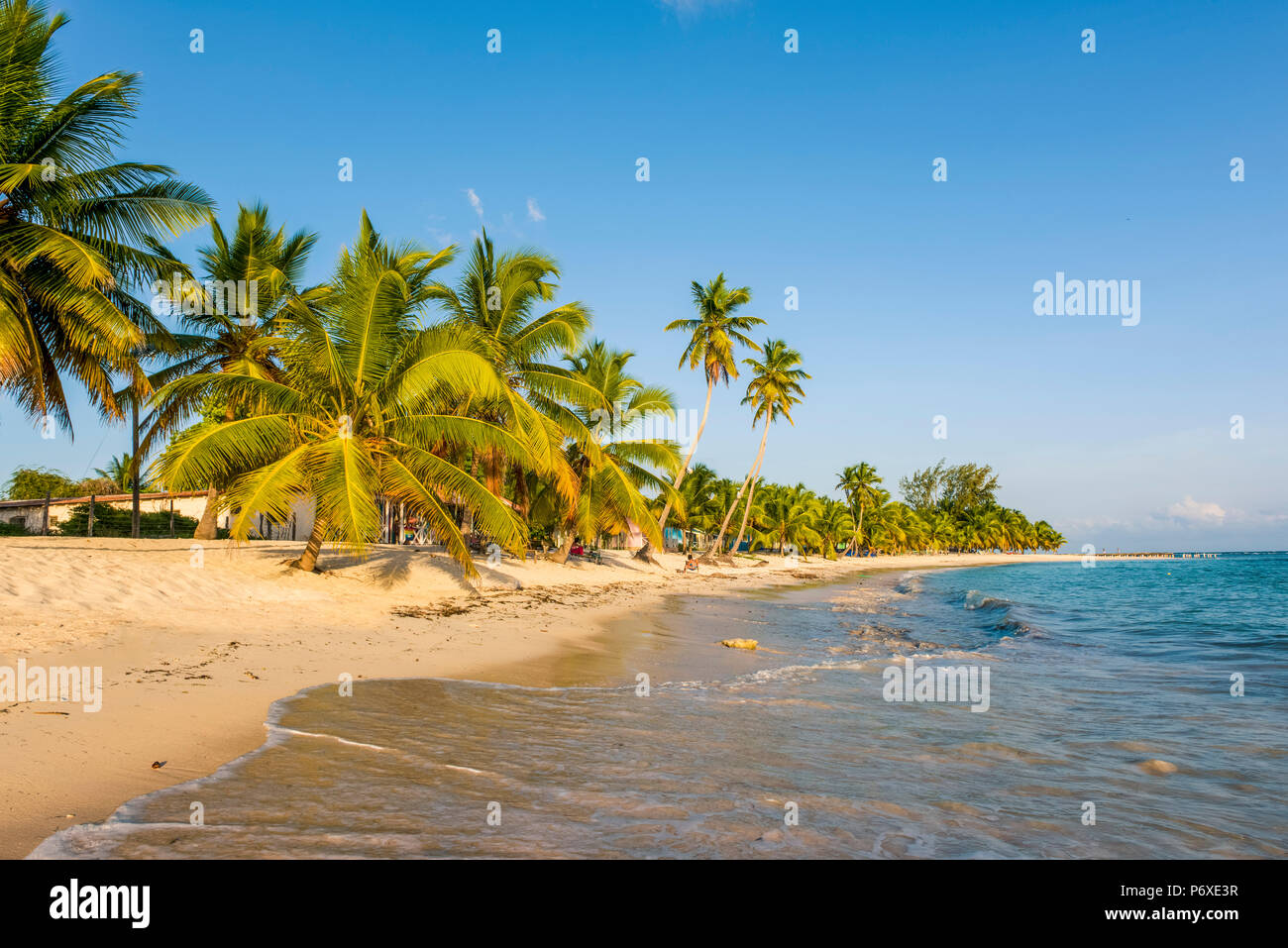 Juan Mano, l'île de Saona, à l'Est Parc National (Parque Nacional del Este), la République dominicaine, la mer des Caraïbes. Banque D'Images
