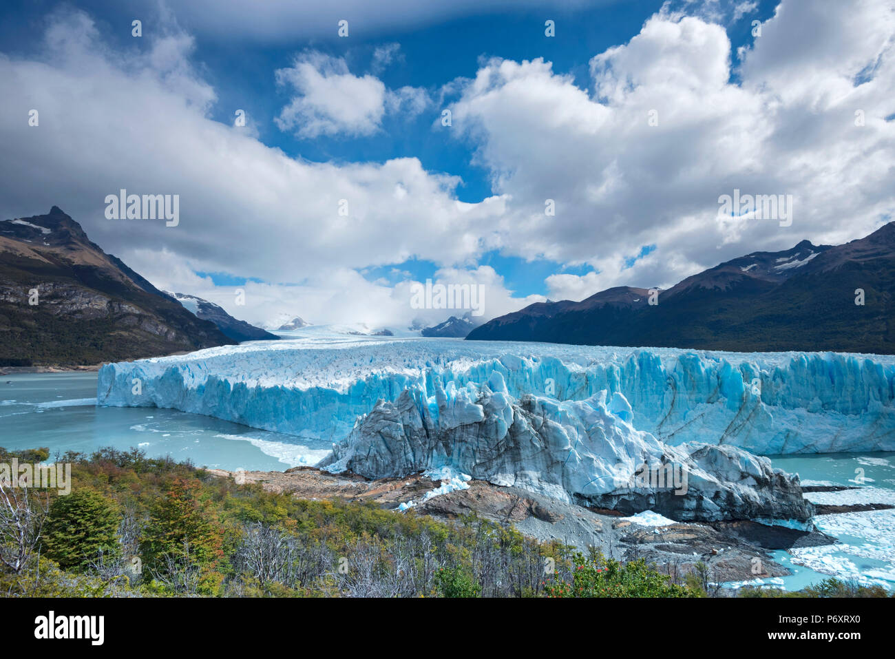 L'Amérique du Sud, en Patagonie, Argentine, Santa Cruz, El Calafate, le Parc National Los Glaciares, le Perito Moreno, Banque D'Images