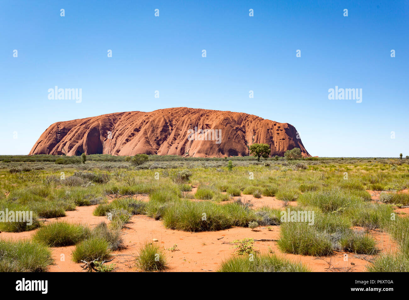 Uluru, dans le Territoire du Nord, Australie. Banque D'Images
