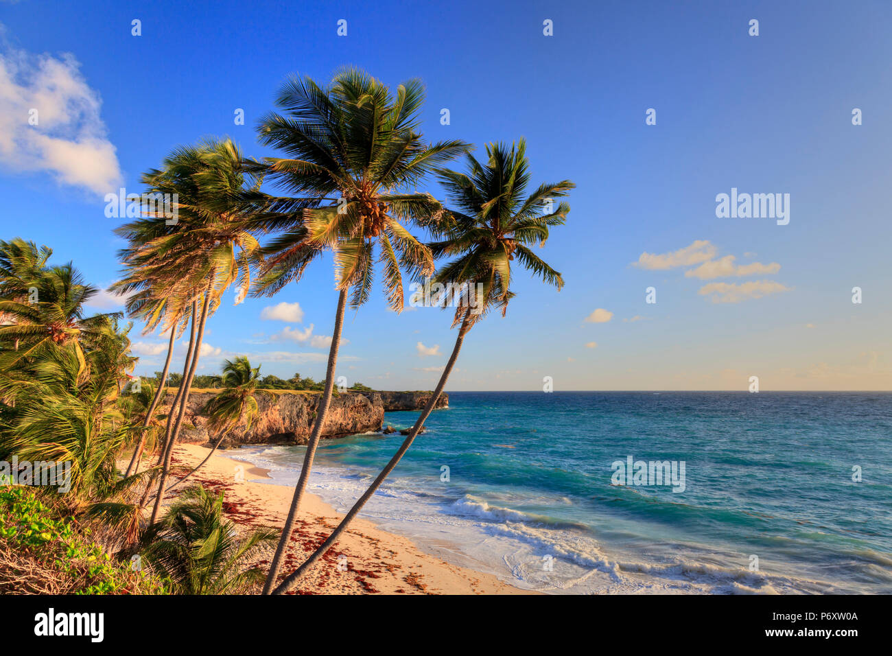 Caraïbes, Barbade, Bas Bay Beach Banque D'Images