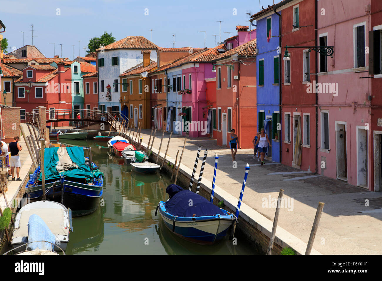 Italie, Vénétie, Venise, Burano Island Banque D'Images