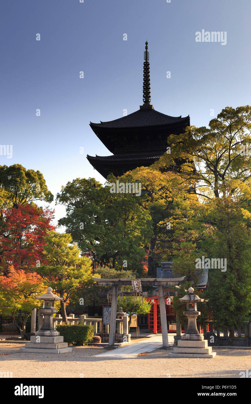 Le Japon, Kyoto, Temple Tō-ji Banque D'Images