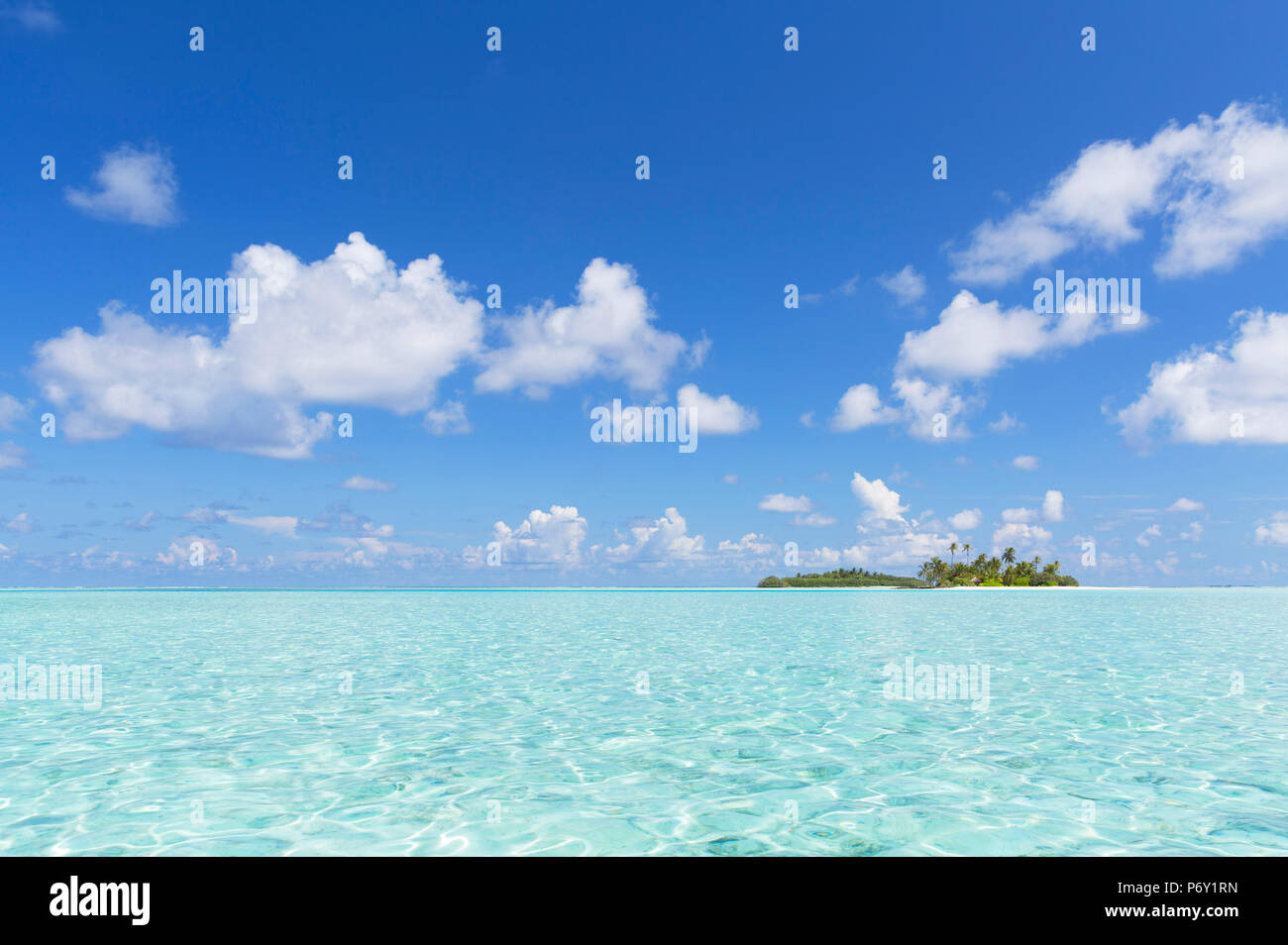 Tropical Island, South Male Atoll, Maldives, Atoll de Kaafu Banque D'Images