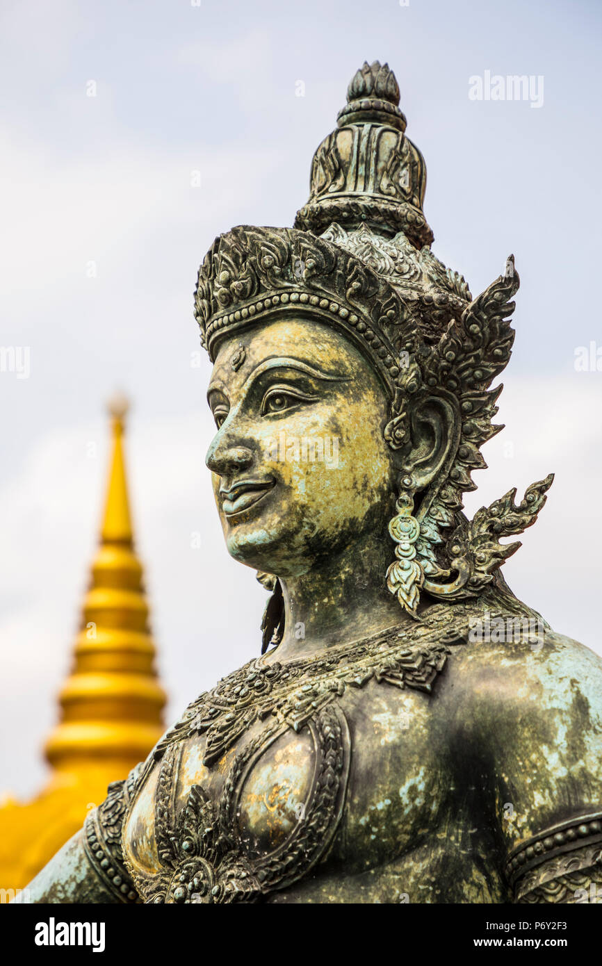 Wat Saket, mont d'or, Bangkok, Thaïlande Banque D'Images