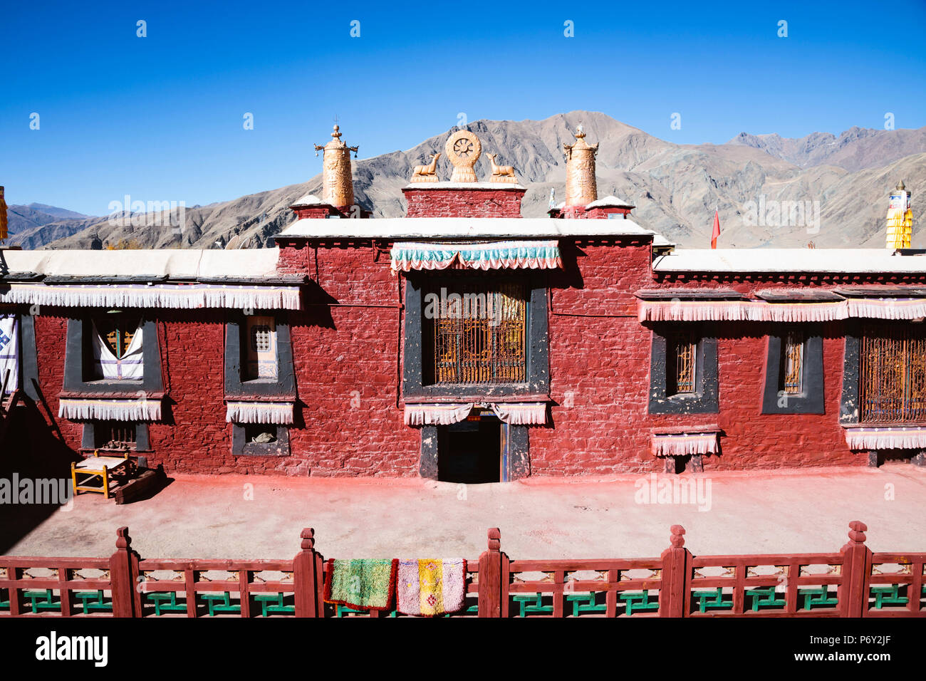 Tandruk monastère près de Tsedang, Tibet, Chine Banque D'Images