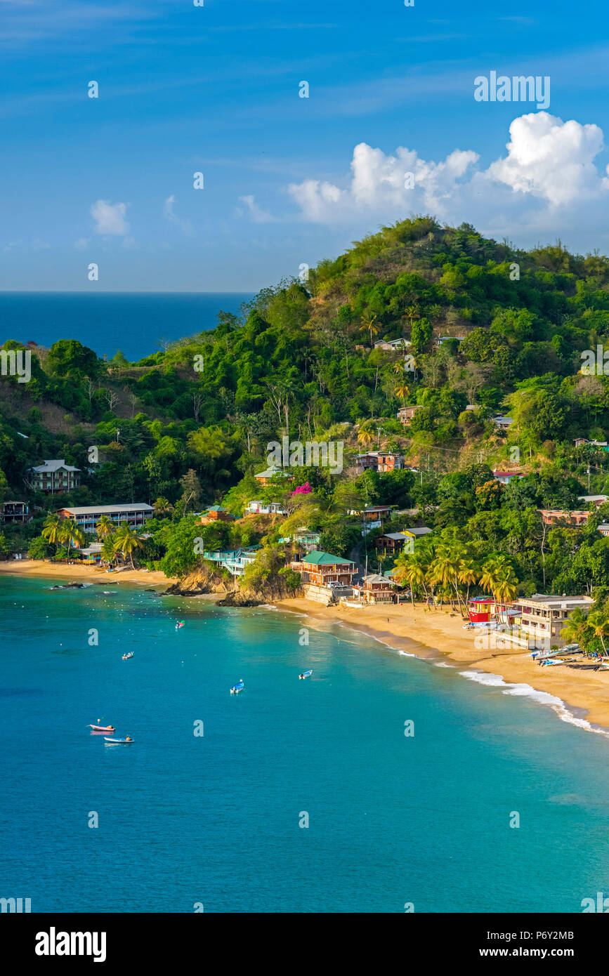 Caraïbes, Trinité-et-Tobago, Tobago, Castara Bay, Castara Banque D'Images