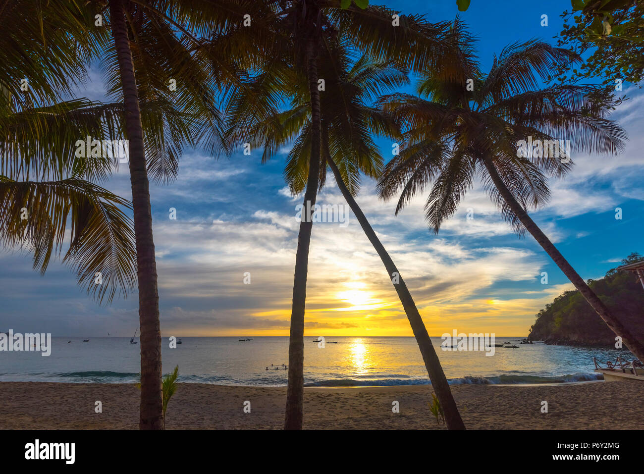 Caraïbes, Trinité-et-Tobago, Tobago, Castara Bay, Castara Banque D'Images