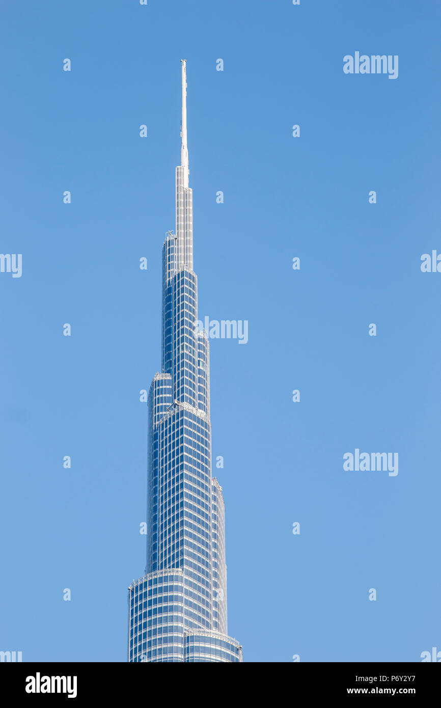 Burj Khalifa (plus haut bâtiment du monde), au centre-ville, Dubaï, Émirats Arabes Unis Banque D'Images