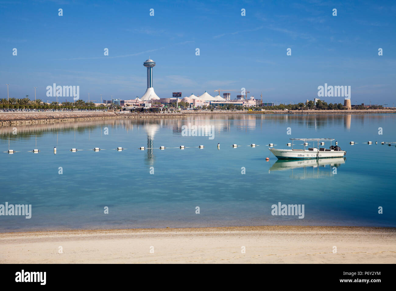Emirats arabes unis, Abu Dhabi, vue de Marina Mall Banque D'Images