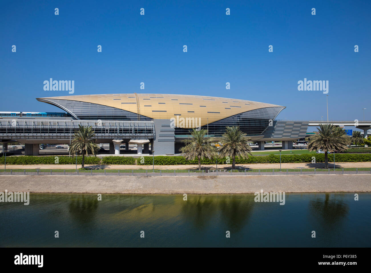 Emirats arabes unis, dubaï, station de métro Mall of the Emirates Banque D'Images