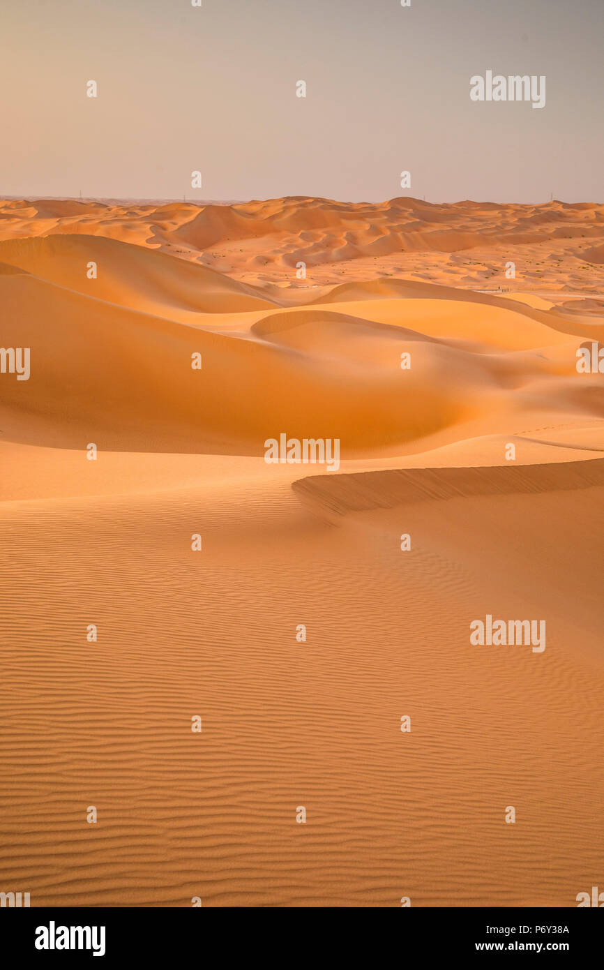 Quartier Vide (Rub Al Khali), Abu Dhabi, Émirats Arabes Unis Banque D'Images