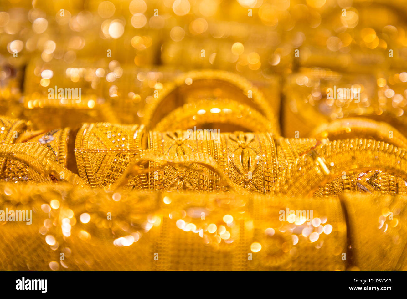 Gold souk, Dubaï, Émirats Arabes Unis Banque D'Images